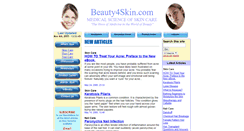 Desktop Screenshot of beauty4skin.com